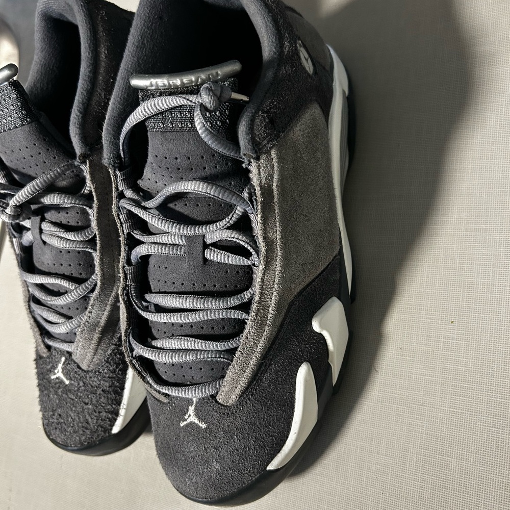 Men's Jordan “14” Gray and White Sneakers